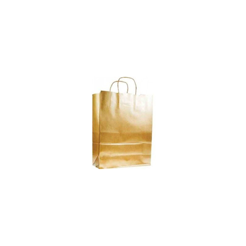Shopper in carta oro 12x40x25