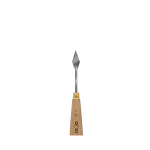 Spatola in metallo impugnatura legno per pittura n.40 70x12mm