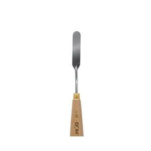 Spatola in metallo impugnatura legno per pittura n.43 102x8mm