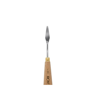 Spatola in metallo impugnatura legno per pittura n.44 cm.85x12mm