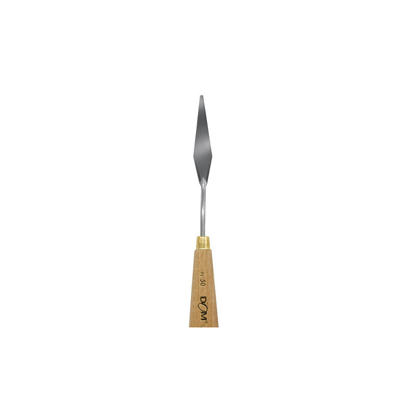 Spatola in metallo impugnatura legno per pittura n.50 110x14mm