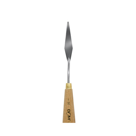 Spatola in metallo impugnatura legno per pittura n.50 110x14mm