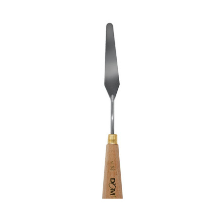 Spatola in metallo impugnatura legno per pittura n.53 126x16mm
