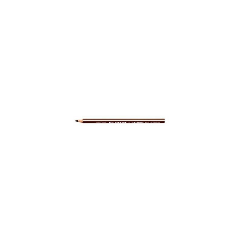 Stabilo Trio Thick Pastelli triangolari ergonomici Marrone Scuro