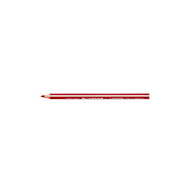Stabilo Trio Thick Pastelli triangolari ergonomici Rosso Ciliegia
