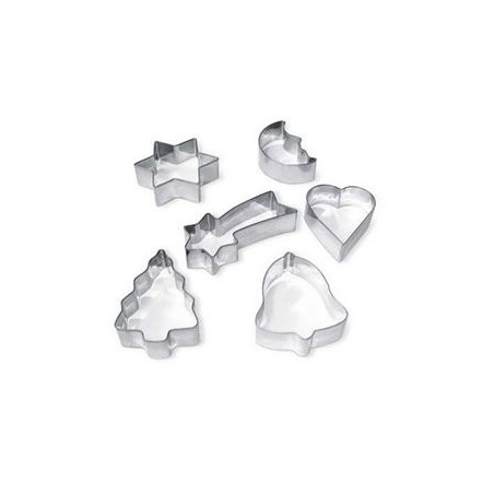 Stampini / formine in acciaio Natalizie 6pz
