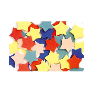 Stelle in gomma eva assort.100pz