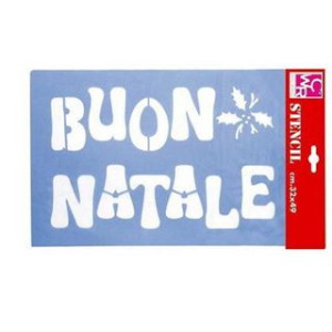 Stencil Buon Natale cm32x49