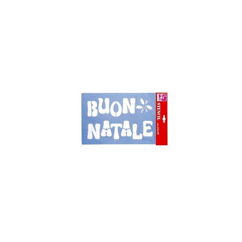 Stencil Buon Natale cm32x49