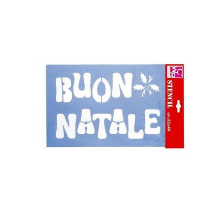 Stencil Buon Natale cm32x49