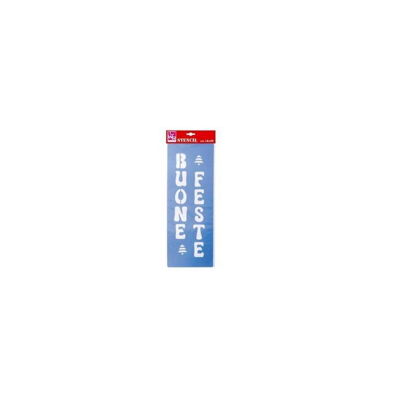 Stencil Buone feste cm18x49