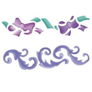 Stencil Greca/nastri 2pz