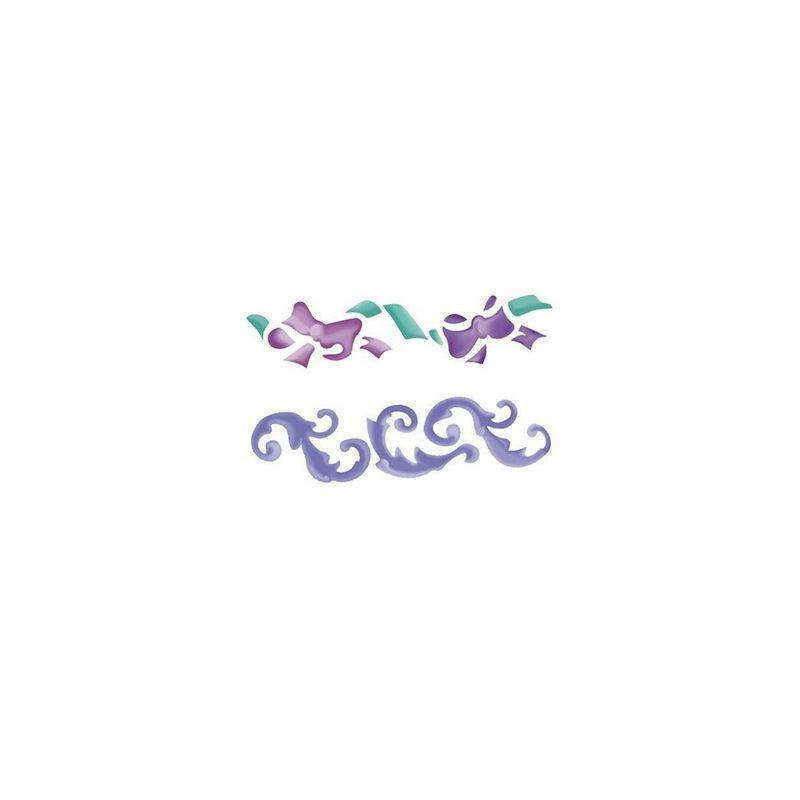 Stencil Greca/nastri 2pz