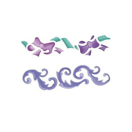 Stencil Greca/nastri 2pz