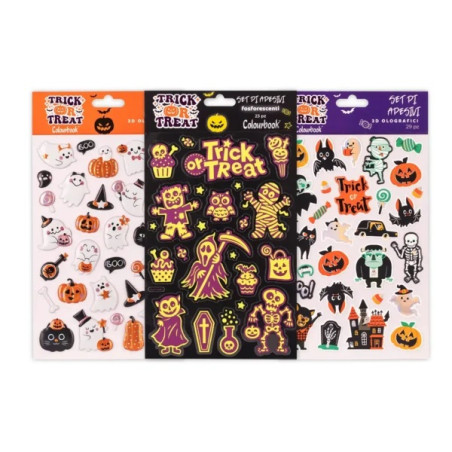 Stickers  12pz halloween colourbook