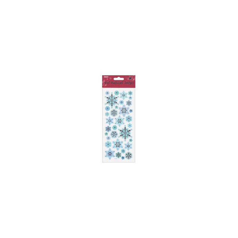 Stickers adesivi a rilievo Fiocchi di Neve