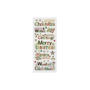 Stickers adesivi a rilievo Merry Cristmas