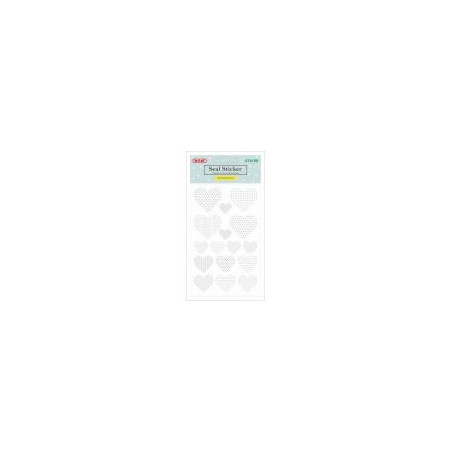 Stickers Cuori argento