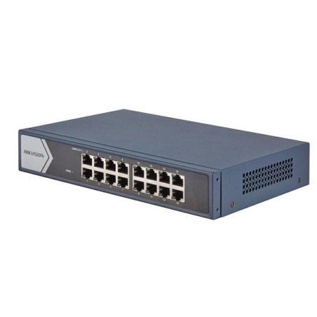 SWITCH HIKVISION 16P GBLAN 19 RACK MOUNT.STEEL CASE DS-3E0516-E