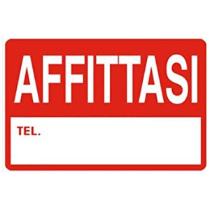 Targa Affittasi in PVC