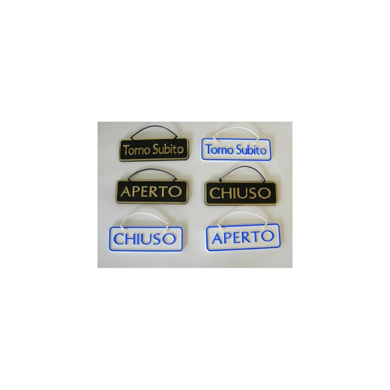 TARGHE ABS “APERTO/CHIUSO”