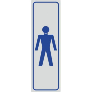 Targhette adesive figura uomo