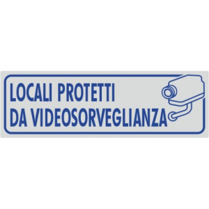 Targhette adesive locali protetti da videosorveglianza