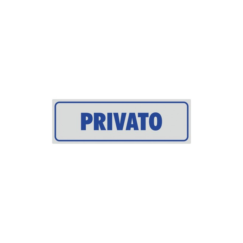 Targhette adesive privato