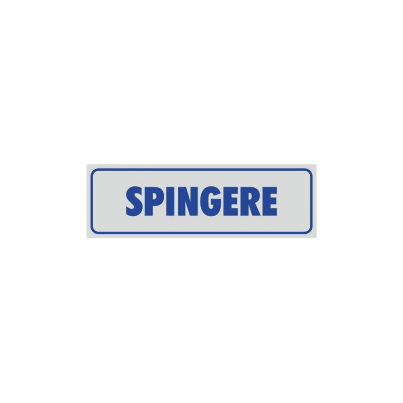 Targhette adesive spingere
