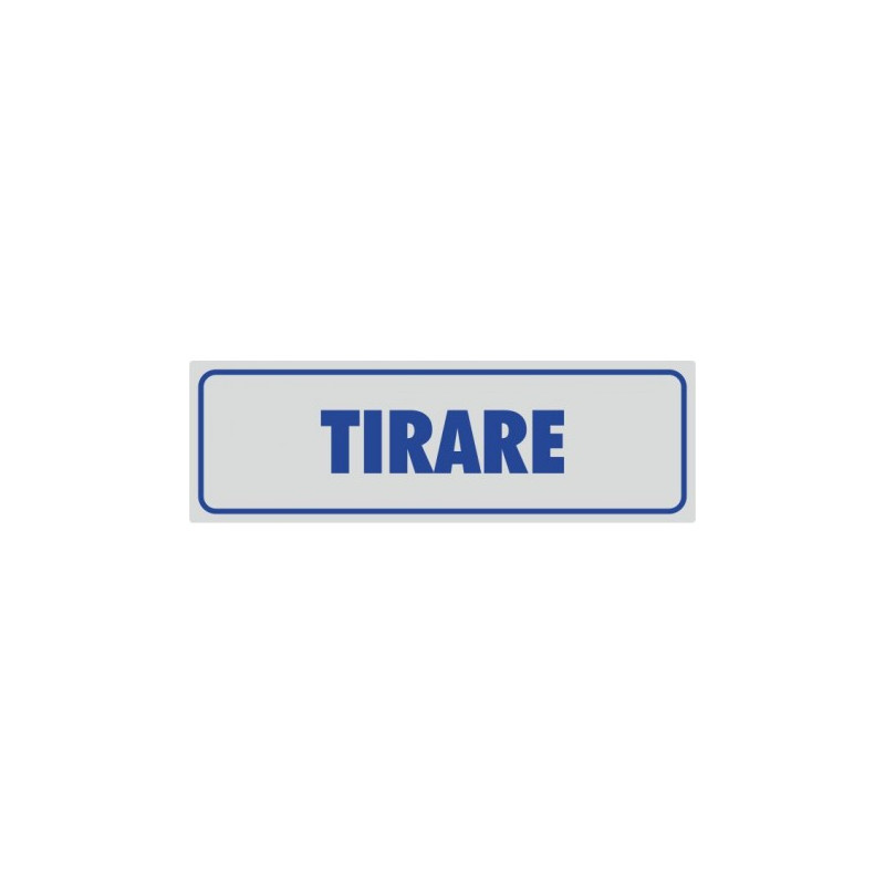 Targhette adesive tirare