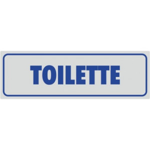 Targhette adesive toilette