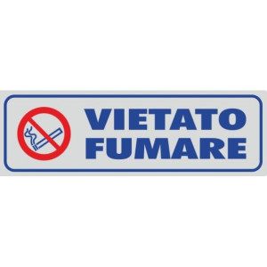 Targhette adesive vietato fumare
