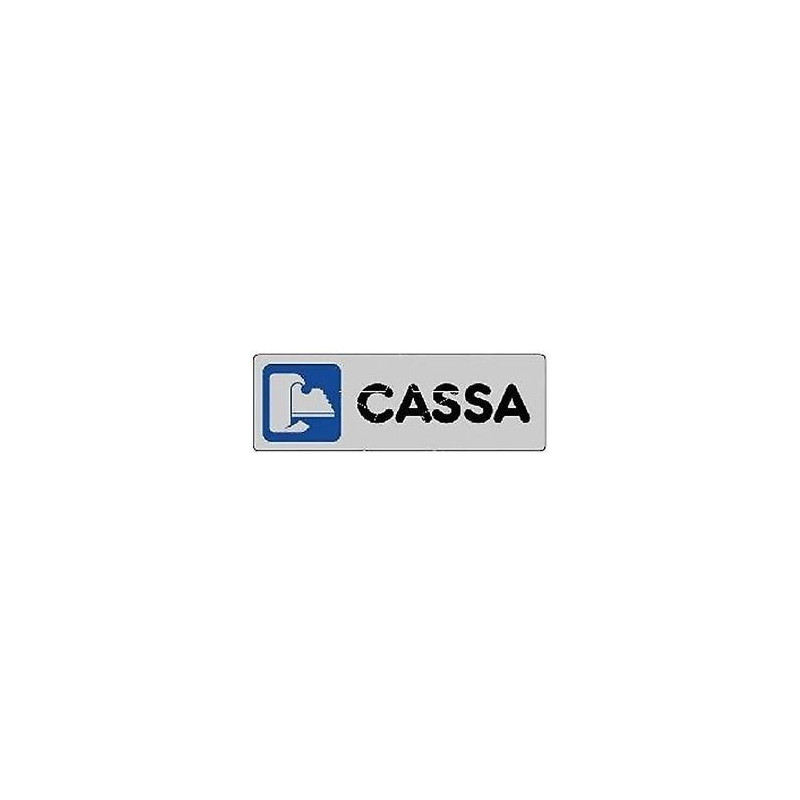 Targhette adesive cassa