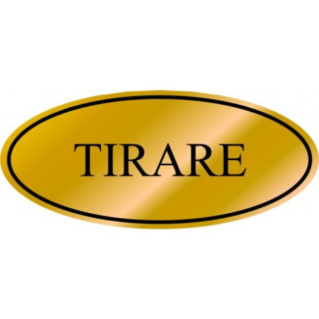 Targhette adesive resinate oro tirare