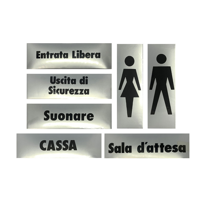 Targhette adesive USCITA DI SICUREZZA