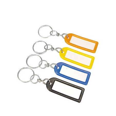 Targhette Portachiavi in plastica 6pz