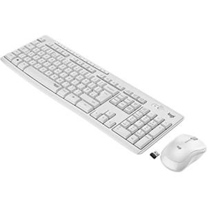 Tastiera + mouse Logitech wireless mk295  BIANCA