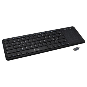 Tastiera techmade con touchpad per pc e smart tv wireless