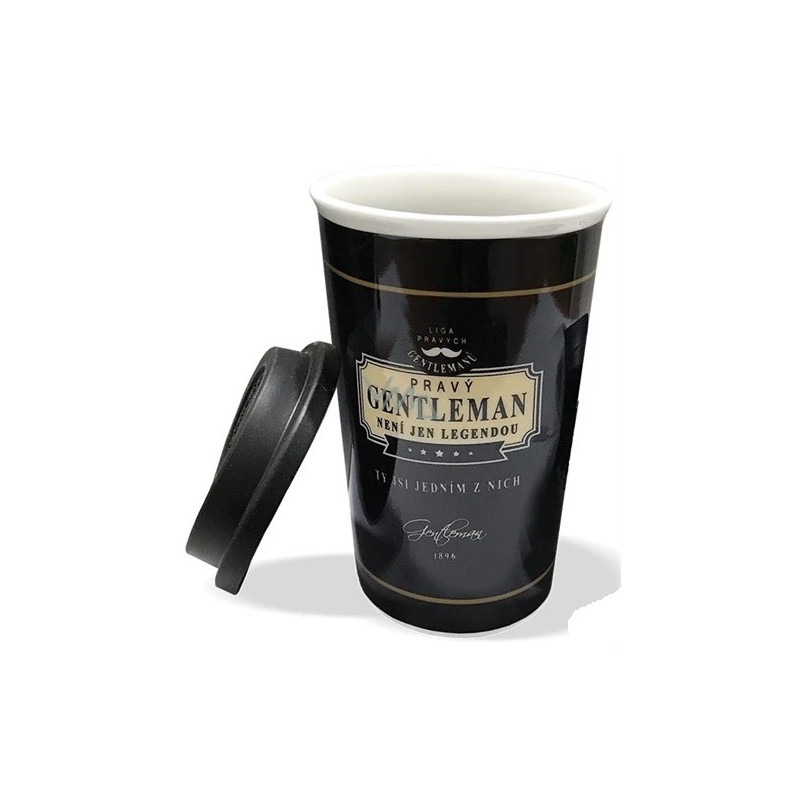 Tazza Gentleman con coperchio