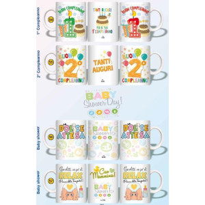 Tazza latte vari temi