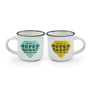 Tazzine da caffè Espresso for Two Super mummy and super daddy Legami