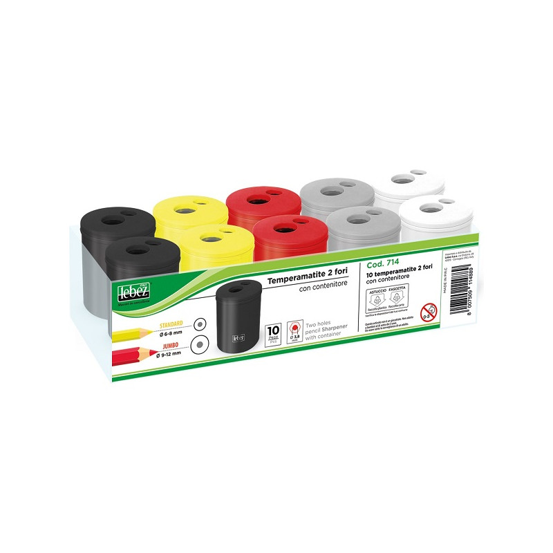Temperamatite con serbatoio 2 fori