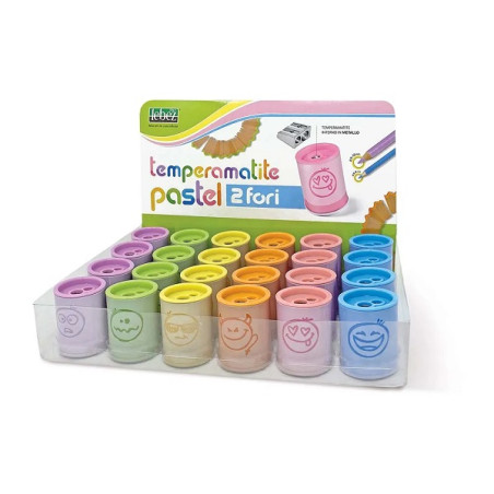 Temperamatite Pastel Smile 2 fori con serbatoio