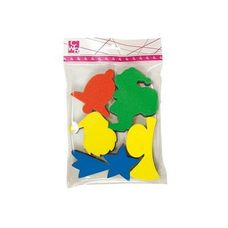 Timbri spugna 5pz assortimento natale