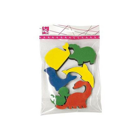 Timbri spugna 6pz soggetti animali