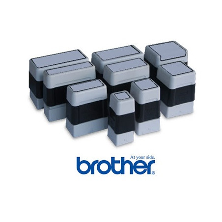 Timbro brother autoinchiostrante digitale completo 40mmx40mm blu  / Tondo