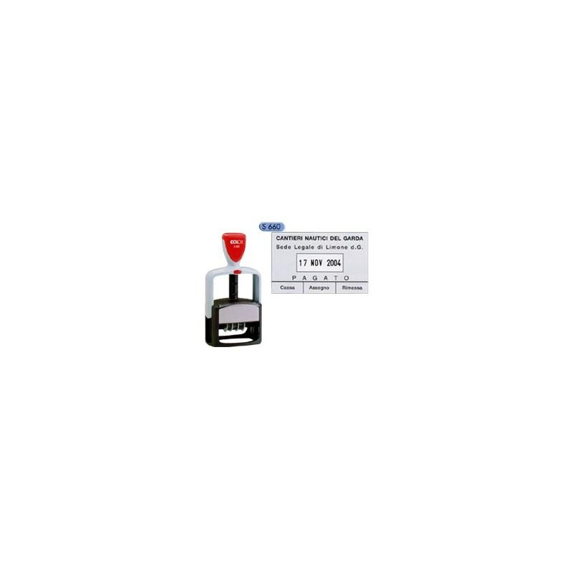 Timbro datario automatico colop 58x37 s660  (esclusa gomma)