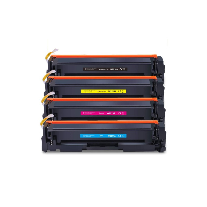 Toner HP GIALLO N.207A w2212a /  w2412 / w2032a canon 055 SENZA CHIP