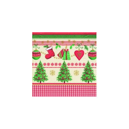Tovaglioli decoupage Natalizio 33x33 20pz
