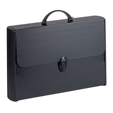 Valigetta Cartella polionda Balmar rinforzata  NERA 60X37X5 2 chiusure